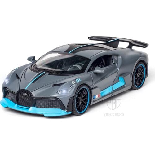1:32 Bugatti Veyron Divo Diecast Alloy Car Model Toy 4 Doors Opened Metal Pull Back Vehicles Auto Kid Gifts For Children Boy
