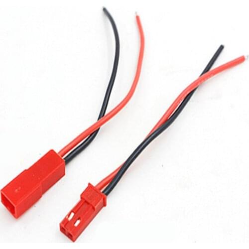1 pair 100mm/150mm/200mm 10cm 15cm JST Connector Male Plug+Female Connect Cable Wire for RC Plane BEC LIPO Battery Li-po part
