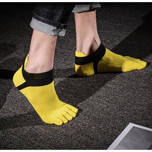 10Pair Mens Socks Five Finger Sock Comfortable Men Top Quality Womens Guy Five Finger Pure Soft Cotton Anti-skid Toe Socks