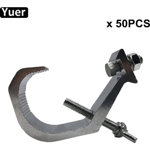 50Pcs/Lot Stage Lighting DJ Oxidation Aluminium Light Hook Maximum bearing weight 40kg LED moving head Fit for 30-50mm truss