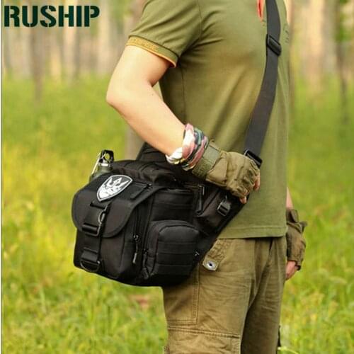 Satchel Big Unisex Tactics Waterproof Military Camouflage Trekking Travel Bags Shoulder Bags Multifunctional Camera Saddle Bag