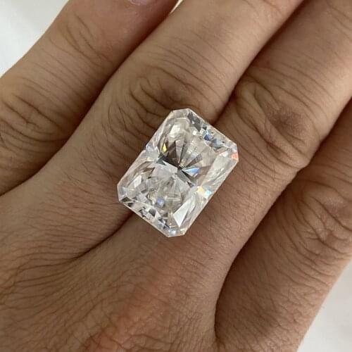 Mosangnai Pass Diamond Test D VVS1 6x8mm 2 Karat Radiant Cut Loose Gemstone Moissanite Price Per Carat For Ring