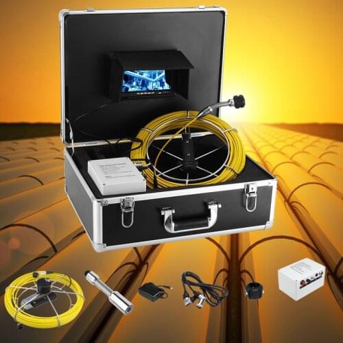 4500mAh HD 23MM Camera Lens Drain Sewer Pipeline Industrial Endoscope 7inch 20m Cable Pipe Inspection Video Camera