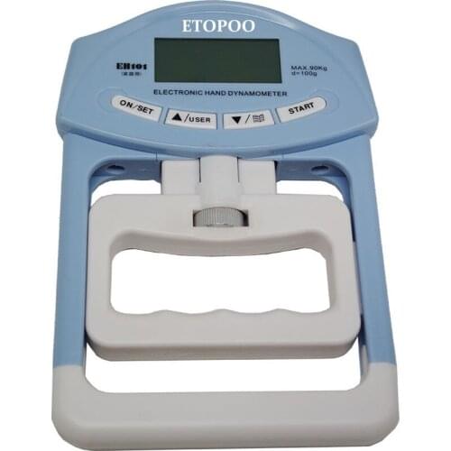 Hot Sell 90kg/198Ib Digital LCD Dynamometer Hand Grip Power Measurement Strength Meter Mucle Developer for Body Building Gym