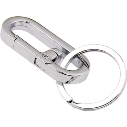 Stainless Steel Carabiners Clips Keychain Hook Buckle Single Loop Indoor Outdoor Tools for Backpack Camping Hiking