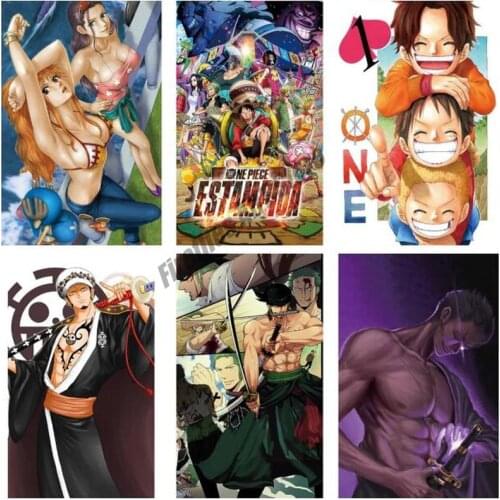 Canvas Painting Anime Luffy Soron Ace Wall Art Nordic Posters and Prints Room Decoration Pictures for Living Home Decor Gift