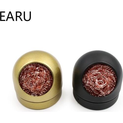 Metal Wire With Stand Set Welding Desoldering Soldering Solder Iron Tip Dross Cleaner Cleaning Steel Ball Mesh Filter Tin Remove