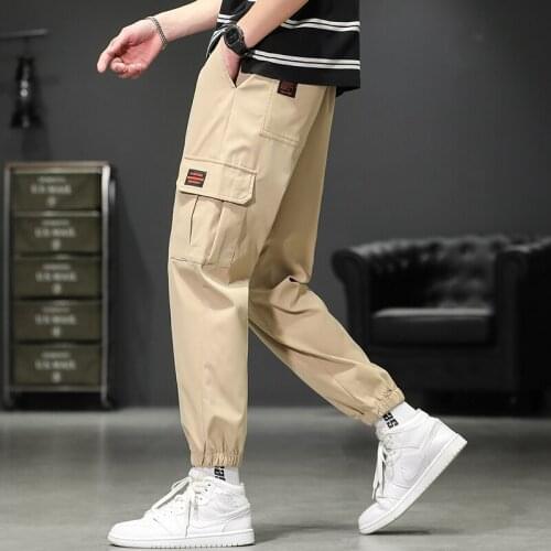 Mens clothing Korean clothing Sweatpants cargo streetwear men Wide pants japanese streetwear Overalls work trousers casual boy