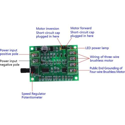 5V 12V Brushless Dc Motor Driver Controller Board For Hard Drive Motor 3/4 Wire 1PC