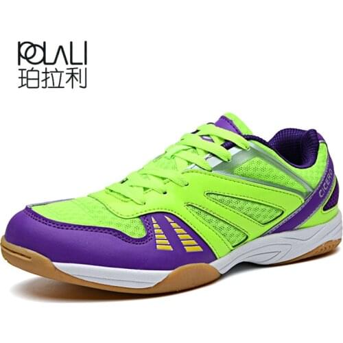 POLALI 2020 Table Tennis Shoes Breathable For Men Women Sports Shoes Antiskid Shock Absorption Indoor Sport Sneakers