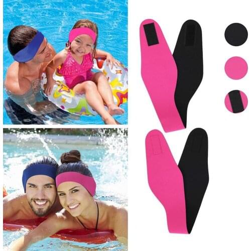 1PCS Swimming Cap Hair Band Waterproof Diving Ear Protection Hair Band Stretchable Non-slip for Adult Children Sports Headband