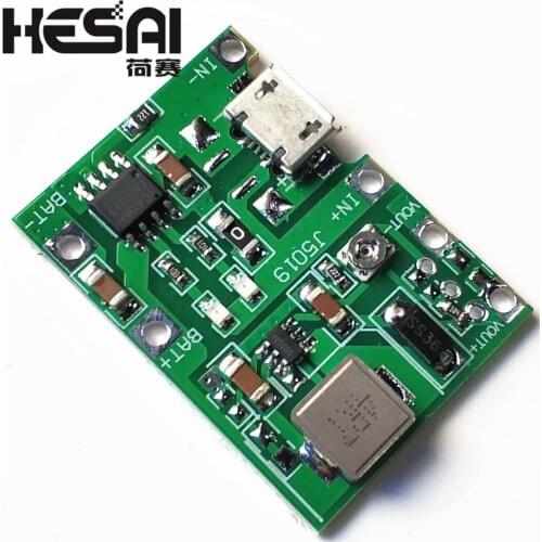 3.7V 9V 5V 2A Adjustable Step Up 18650 Lithium Battery Charging Discharge Integrated Module