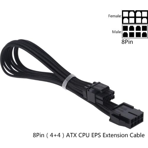 Sleeve Extension Power Supply Cable 24-pin A TX 8-pin PCI-E 8pin CPU 6-pin 4-Pin LX9B