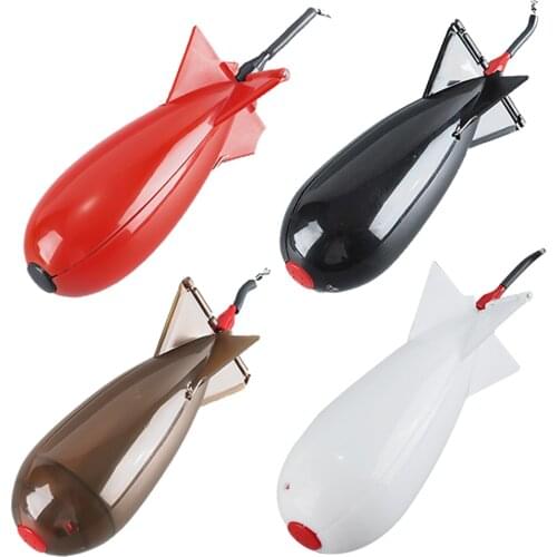 Fishing Spomb Rocket Shape Colors Spod Carp Fishing Rocket Feeder Position Gear Float Lure Bait Holder Tackle Tool Accessories