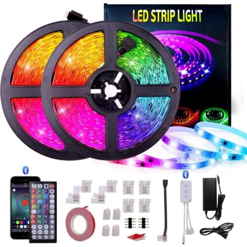 20m LED Strip Lights Bluetooth Extra-Long 600LEDs for iOS and Android, 44-Key Controller/App Music Lights for Home Party