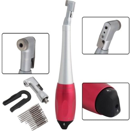 Adjustable Universal Implant Torque Wrench 5N-35N Drivers 2.35mm Latch Type Bits Contra Angle Red Handle