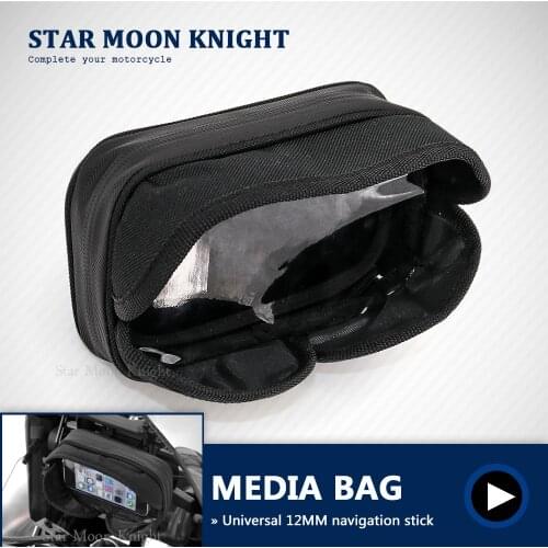 Universal Motorcycle waterproof Navigation bracket media bag For BMW For Kawasaki For Honda For SUZUKI For YAMAHA