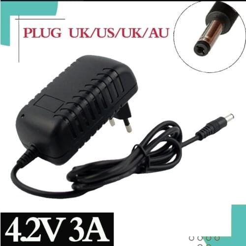 4.2V 3A High quality charger 5.5 * 2.1mm AC DC power adapter charger 1 series 4.2V 3.7V 3.6V 18650 lithium ion lithium battery