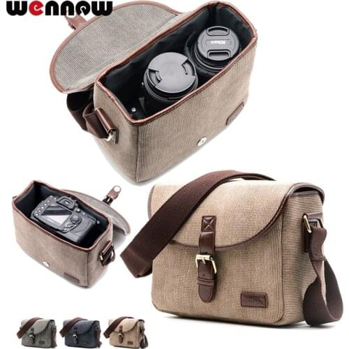 Wennew Retro Camera Shoulder Bag for Fujifilm X-H1 X-T3 X-PRO 2 X-T100 X-T20 X-T10 X-T2 X-T1 X-E3 X-E2 X-E1 X-A10 X-A5 X-A3 X70