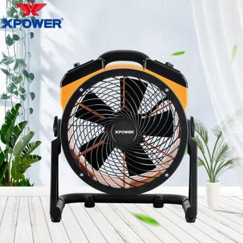 XPOWER Air Circulator Carpet Dryer Floor Axial Fan Air Blower Diameter Multipurpose Heavy-Duty Portable Shop Office Home Fan