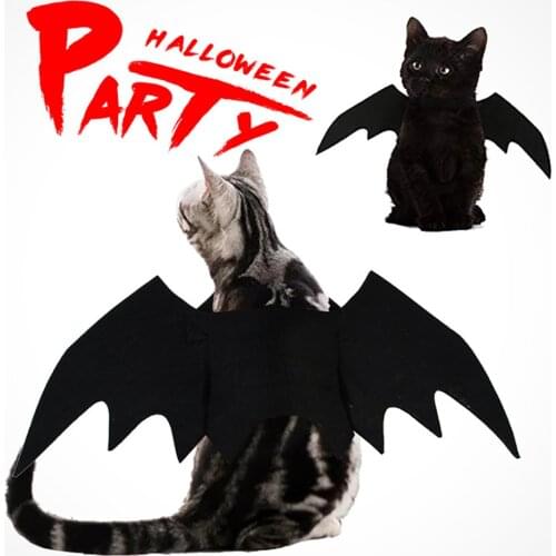 2021 New Halloween Pet Bat Wings for Dog Cat Pet Cute Cosplay Costmes Clothing Halloween Party Decoration Accessories