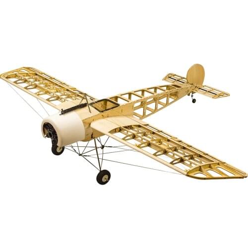 RC Airplane Kits - 1.5M Fokker Aircraft Model Balsa Wood Airplane Electric & Gas Power DIY RC Planes Building Toys for Easy Fly
