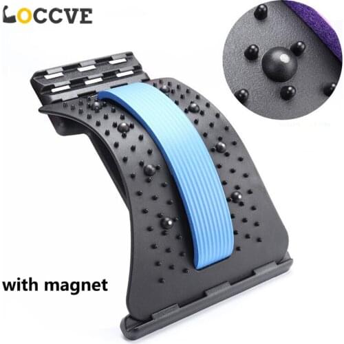 Back Massager Stretcher Neck Waist Pain Relief Magic Support Spine Massage Muscle Stimulator Relaxation Fitness Sport Dropship