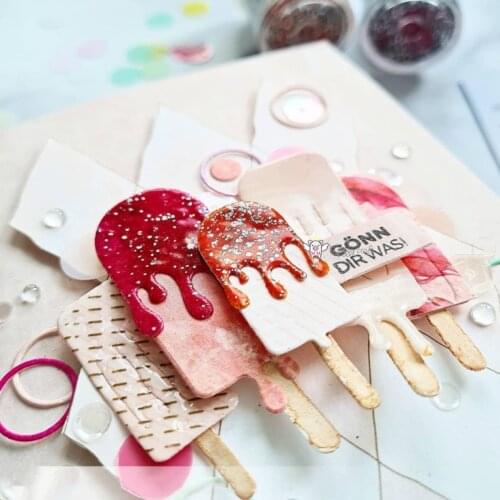 Mmao Crafts Metal Steel Cutting Dies Ice cream decoration Stencil For DIY Scrapbooking Paper/photo Cards Embossing Dies