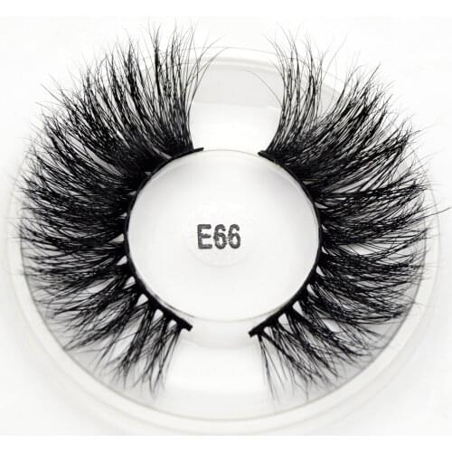 Visofree 5D Mink Eyelashes 25mm Lashes Natural False Eyelashes Lashes Soft Fake Eyelashes Extension Makeup Mink Lashes E66