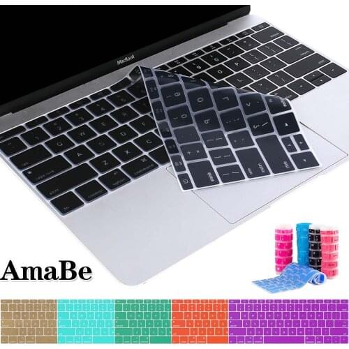 Waterproof US Layout Keyboard Cover for Apple Macbook 12" (A1534) / 2016 PRO 13" A1708 (no Touch Bar) Keyboard Cover Macbook