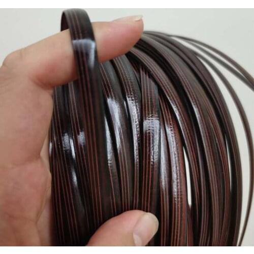 10 Meters Coffee Lines PE Flat Gradient Synthetic Rattan Cane Material Rope For Knit Repair Home Furniture Table Chair Basket