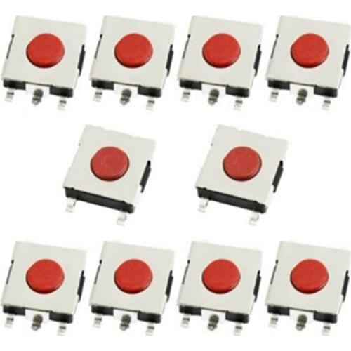 10 Pcs 6x6x2.5mm PCB Momentary Tact Push Button Switch 4 Pin