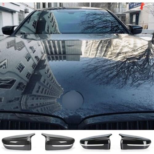 2 Pieces for Bmw 5 7 Series G30 G38 G11 G12 ABS Right-hand mirror covers caps rearview side carbon fiber mirror case cap 2017-IN