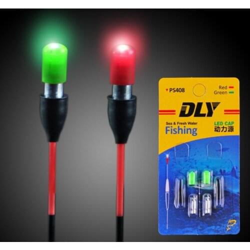 2Pcs/Set Light Stick with CR311 Battery Electronic Light Sticks Red/Green Luminous Fishing Float Accessory A53