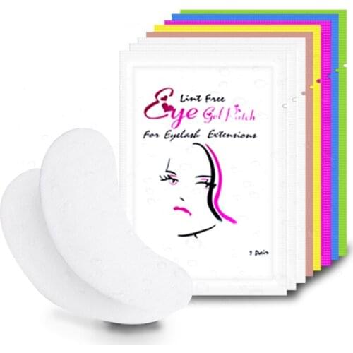 50/100 pairs Eyelash Pad Gel Patch Grafting Eyelashes Under Eye Patches For Eyelash Extension Paper Sticker Wraps Makeup Tools