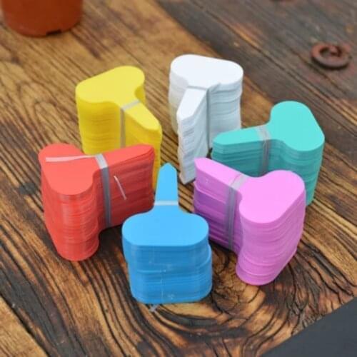 50PCS Colorful Plant Markers Garden Bonsai Succulent Seedings Tags Sign PVC Gardening Labels Stake on Soil Paint Sticks