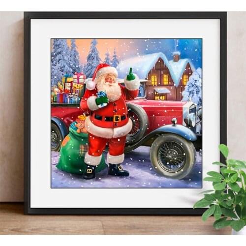 5D Diamond Painting Christmas Diamond Embroidery Full Square Rhinestones Cross Stitch Diamonds Mosaic Home Decoration