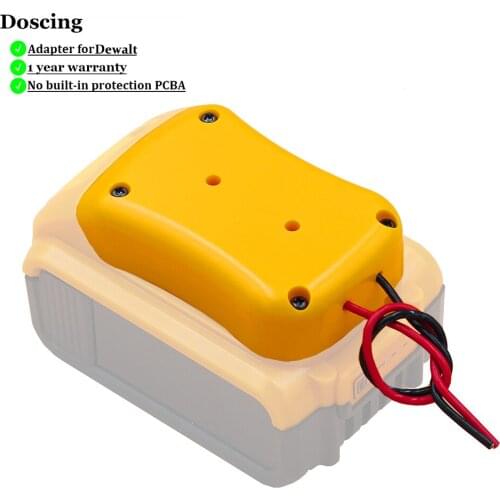 Battery Adapter for Dewalt 20V Battery 18V Dock Power Connector 12 Gauge Robotics
