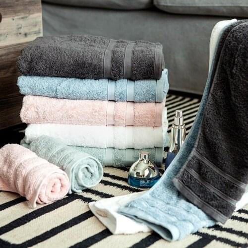 Brand bathroom towel100%cotton sof tcolors bath towels for adults hotel supplies thick plus size solid couple towels 140*70cm