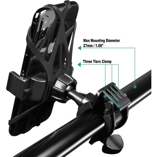 Bicycle Motorcycle Phone Holder Bike Bicycle Handlebar Holder For IPhone 12Pro Samsung Universal Bicycle Mobile Phone Holder