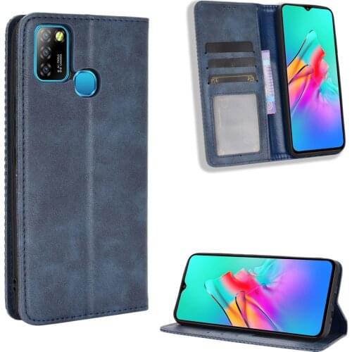 For Infinix Hot 10 Lite X657 Case Premium Leather Wallet Leather Flip Case For Infinix Hot 10 Lite X657 Case 6.6"
