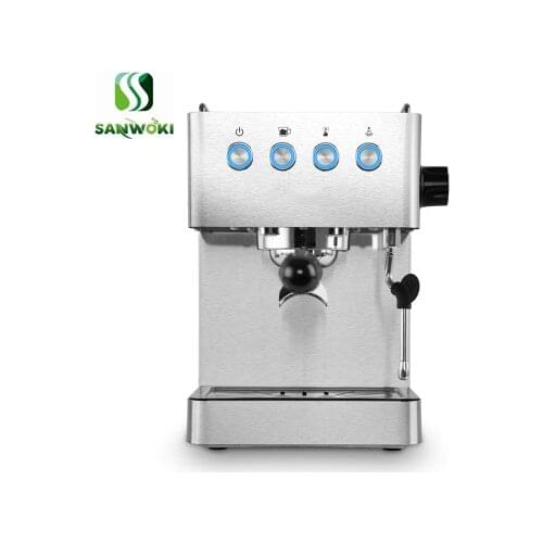 Electric Espresso Coffee Maker Semi-automatic Coffee Machine Cappuccino Latte Macchiato Mocha Milk Frother Maker 15 BAR