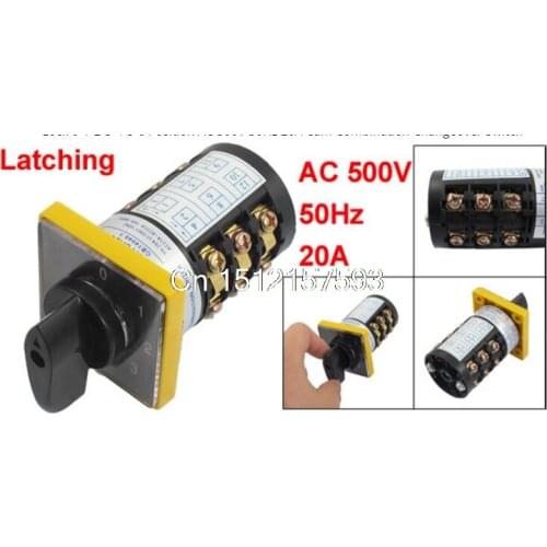 AC 500V 50Hz 20A Cam Combination Changeover Switch HZ5B-20/3.0-6
