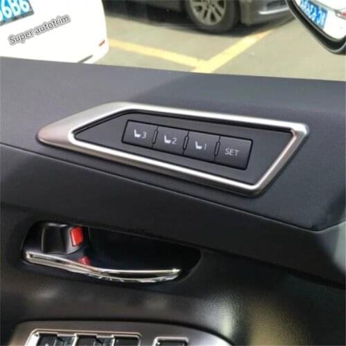 Lapetus Accessories Interior Seat Adjustment Memory Button Switch Cover Trim Fit For Toyota Alphard / Vellfire AH30 2016 - 2019
