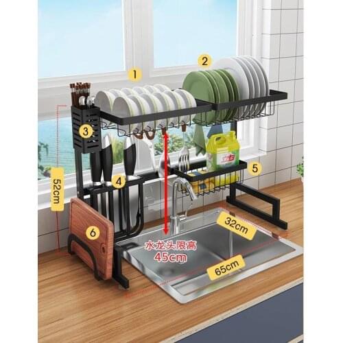 Refrigerator Rangement Escurridor De Platos Stainless Steel Cozinha Cuisine Mutfak Cocina Organizador Rack Kitchen Organizer