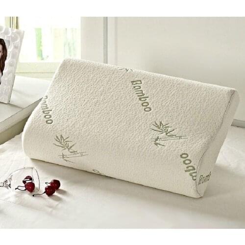 Bamboo Fiber Pillow Slow Rebound Health Care Memory Foam Pillow Memory Foam Pillow Support The Neck Fatigue Relief