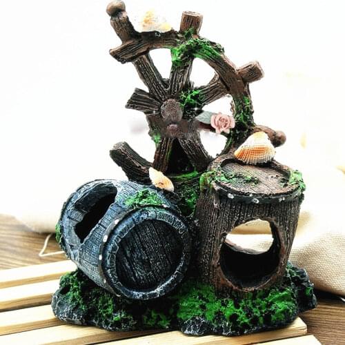 Resin Aquarium Ornament Plastic Decoration Plant for Fish Tank Accessories Home Pet Fish Tank Decor Supplies