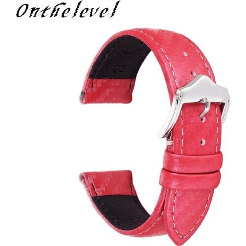 Onthelevel handmade leather strap Genuine Leather Replacement Wrist Strap for Men 22mm replacement wristband 2018 new