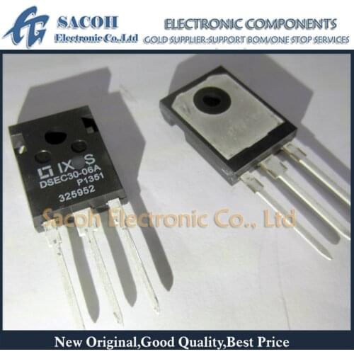 Free Shipping 10Pcs DSEC30-06A DSEC30-06B or DSEC30-12A TO-247 30A 600V HiPerFRED Epitaxial Diode
