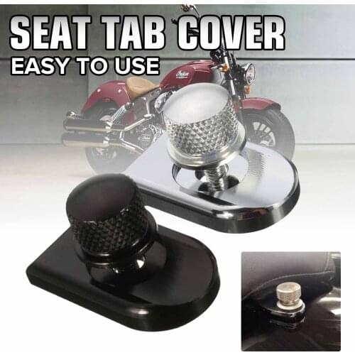 1/4-20 Motorcycle Seat Bolt Tab Screw Mount Knob Cover for Harley Sportster Dyna Fatboy Road King Softail